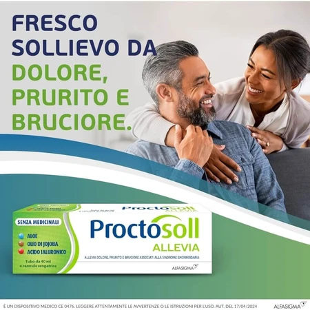 Proctosol Relieves - Hemorrhoid Gel with Dispensing Nozzle, 40 ml
