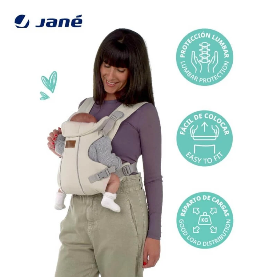 Jane Dual Dotanic – ergonomiczny nosidełko dla noworodków o wadze do 15 kg z 3 pozycjami – zielone: ceny i cechy