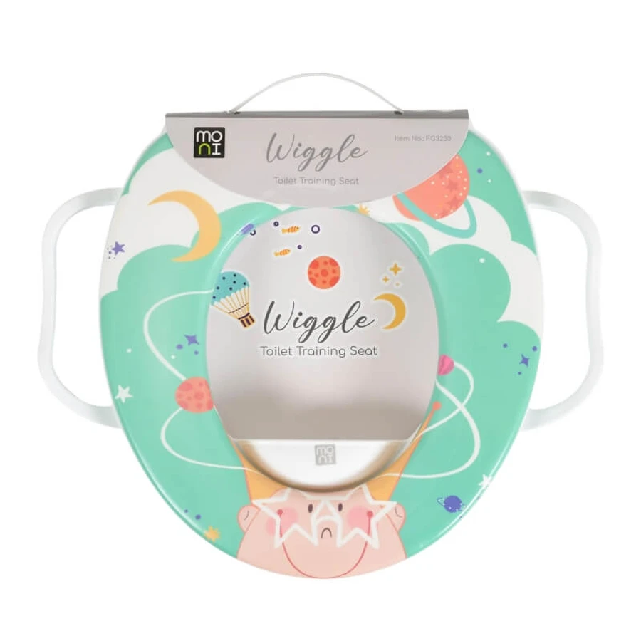 Moni Trade Wiggli Green – Kindersitz mit weichem Polster und Haltegriffen