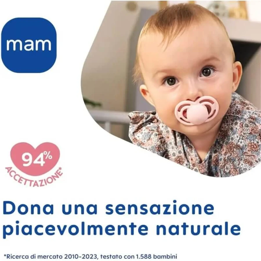 Mam Perfect 16 meses+ - Chupete de silicona azul claro