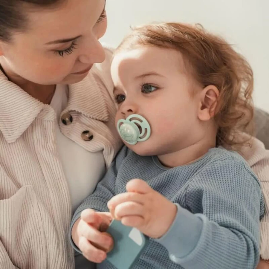 Mam Perfect 16 meses+ - Chupete de silicona azul claro