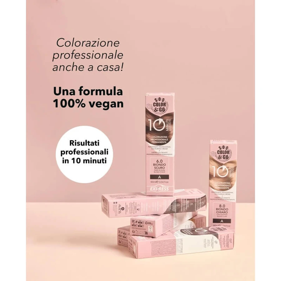Alama Sos color&amp;go - Permanente haarkleuring nr. 6.6 Donkerroodblond