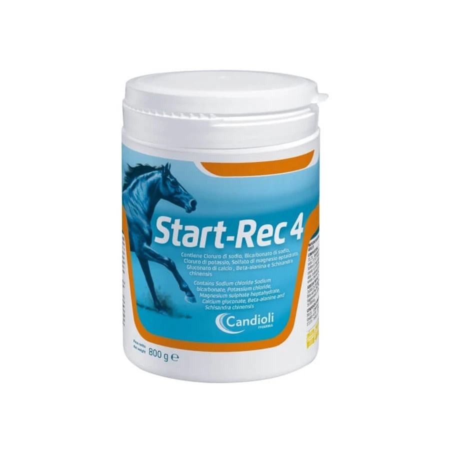 Candioli Start-rec 4 – Mineralfutter für ausgewachsene Pferde und Fohlen, 800 g