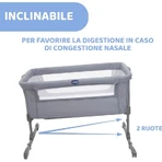 Chicco next2me essential – Beistellbett – Stone re_lux