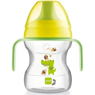 Kubek „Mam Learn to Drink” – kubek o pojemności 190 ml dla dzieci od 6 miesiąca życia, w różnych neutralnych wzorach