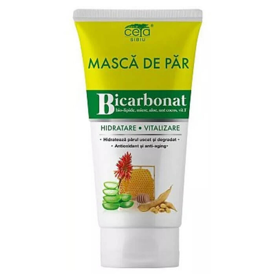 Masca de par cu bicarbonat pentru hidratare si vitalizare, 150 ml, Ceta Sibiu