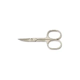 Wal Italia Nickel Scissors with Curved Blades