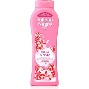 Tulipan Negro Gourmand Intensity Strawberry &amp; Cream - Hydraterende badgel 650 ml