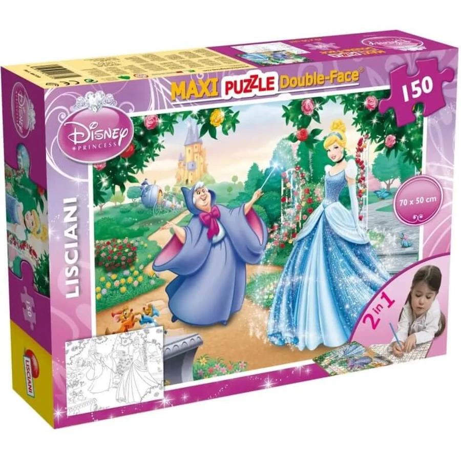 Lisciani Double-Sided Cinderella Maxipuzzle, 150 pieces