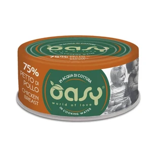 Oasy Wet Cat More Love Kipfilet - Aanvullend voer voor volwassen katten, 70 g