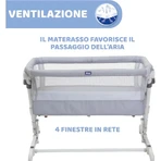 Chicco next2me popup – pătuț pentru dormit împreună, culoare grey mist