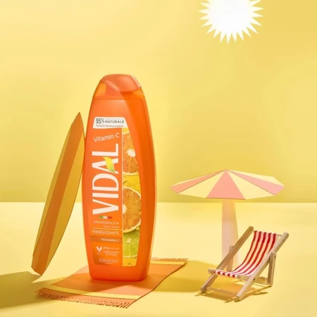 Vidal Vitamin C - Gel de ducha energizante, 250 ml