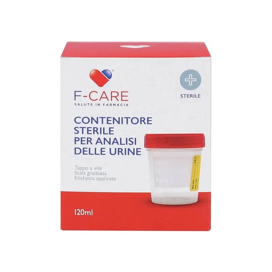 Recipiente estéril para la recogida de orina, 120 ml