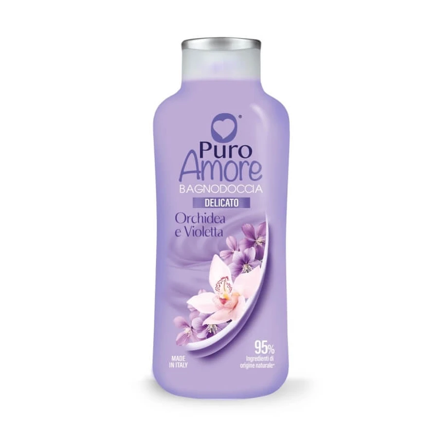 Iubire pură: orhidee și violetă – gel de duș delicat 650 ml