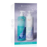 Ensemble Duo Blonde Shampooing pour cheveux blonds, 500 ml + Après-shampooing pour cheveux blonds, 500 ml, Moroccanoil