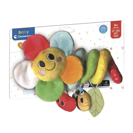 Clementoni Soft Spiral - Sensory Spiral for Strollers with Interactive Pendants