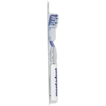 Cepillo de dientes manual Mentadent Medium con efecto blanqueador «White System»