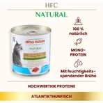 Almo Nature HFC Thon naturel de l'Atlantique - Aliment humide d'appoint pour chats adultes à partir de 1 an, 280 g