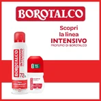 Borotalco Intensive o zapachu talku – dezodorant w sprayu o 72-godzinnej skuteczności, 150 ml: ceny i cechy