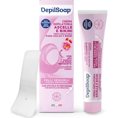 Crème dépilatoire Depilsoap pour les aisselles et le maillot, pour peaux sensibles, 75 ml