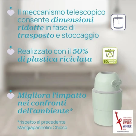 Chicco Odor Off Green - Telescopische luieremmer