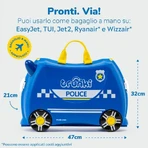 Trunki Blue Police Car Ride-On Suitcase