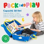 Trunki Blue Police Car Ride-On Suitcase