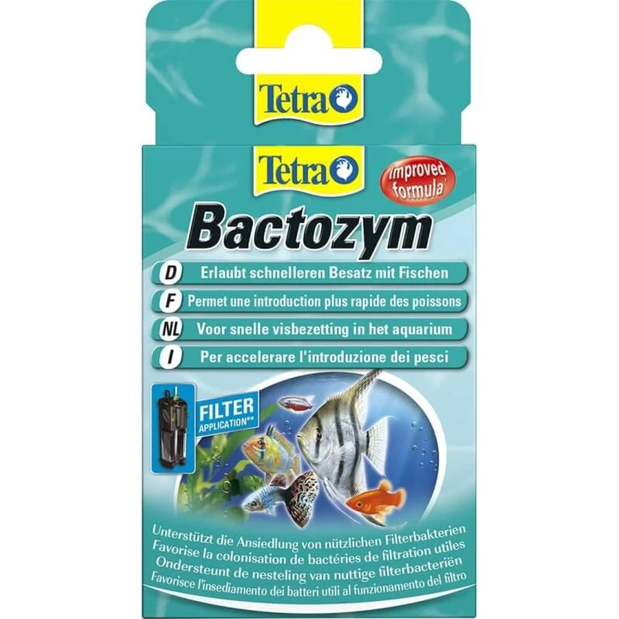 Tetra Aqua Bactozym – 10 Kapseln mit biologischem Aktivator für Süßwasseraquarien