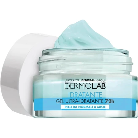 Caja de belleza hidratante Deborah Dermolab: gel ultra hidratante de 72 horas, 50 ml + espuma limpiadora suave, 45 ml