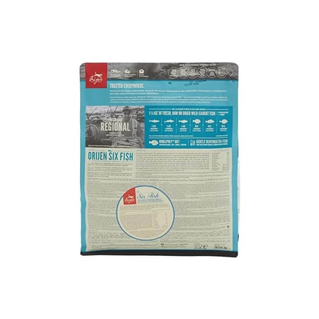 Orijen Six Fish - Complete Dog Food for Dogs of All Sizes and Life Stages, 2 kg