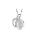 Mamijux Call the Angels - Stalen ketting met verzilverde voetvormige hanger
