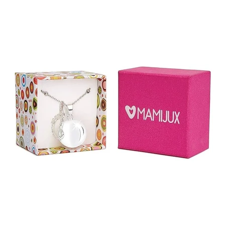 Mamijux Call the Angels - Stalen ketting met verzilverde voetvormige hanger