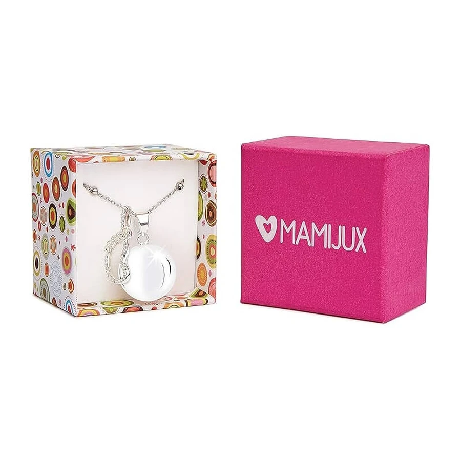 Mamijux Call the Angels - Stalen ketting met verzilverde voetvormige hanger