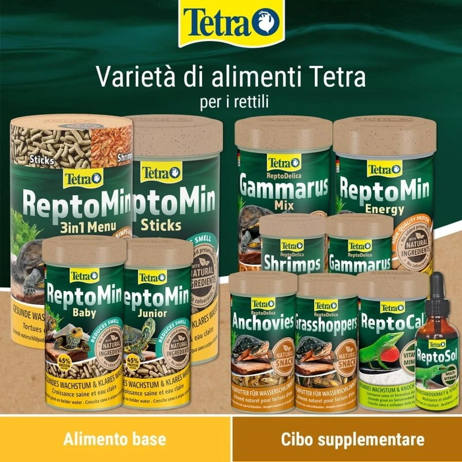 Tetra Reptomin Energy Krill en Garnalen - Aanvullend voer voor waterschildpadden, 250 ml