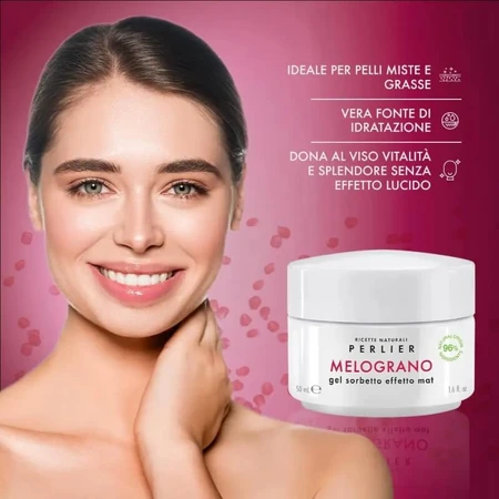 Perlier Pomegranate – Sorbet-Gel mit mattem Finish, 50 ml