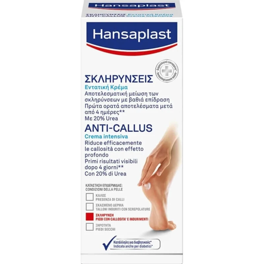 Hansaplast Anti-Callus Intensive Treatment Cream with 20% Urea, 75 ml