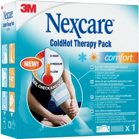 Nexcare Cold-Hot Therapy Pack Comfort – poduszka do terapii ciepłem, 11 x 26 cm: ceny i cechy