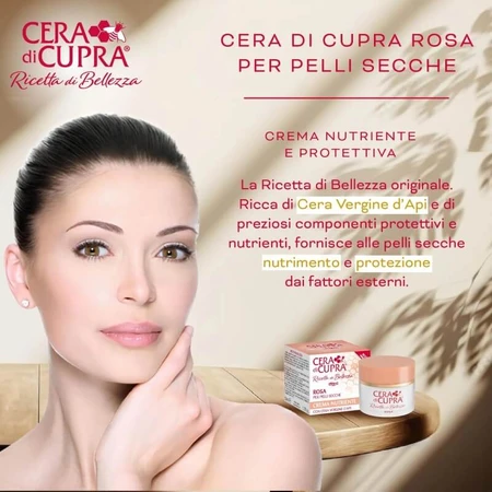 Rosa Cupra Wax - Crema nutritiva y protectora, 50 ml