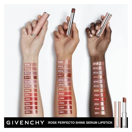 Givenchy Rose Perfecto Shine Serum - Hybrid Lipstick No. 110 Milky Nude