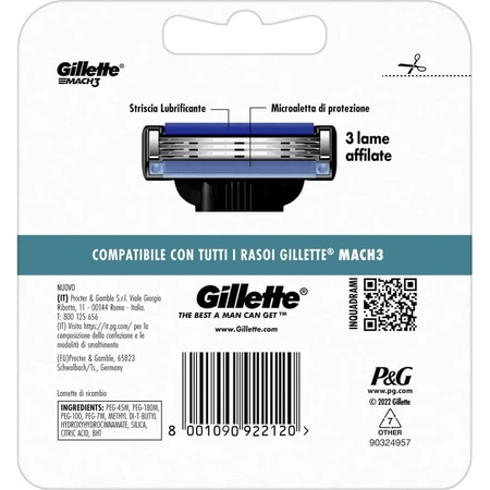 Gillette Mach3 - 5 scheermesjes voor een handscheermes