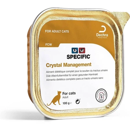 Dechra Specific Crystal Management Pig – kompletna karma dla dorosłych kotów wspomagająca funkcjonowanie układu moczowego, 7 x 100 g: ceny i cechy