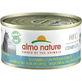 Almo Nature HFC Complete Makreel met zoete aardappel - Compleet voer voor volwassen katten, 70 g