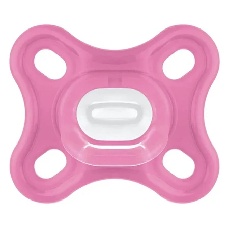 Silikonowy smoczek Mam Comfort 0m+ – różowy: ceny i cechy
