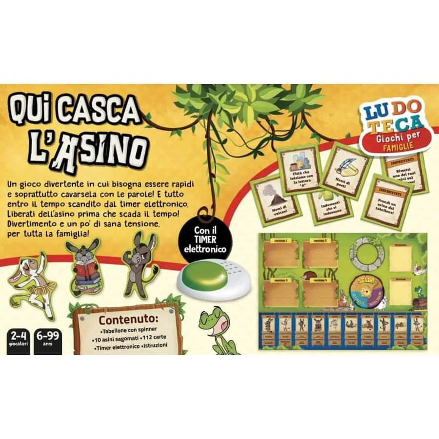 Lisciani Ludoteca: „Qua casca l'asino“ – bordspel