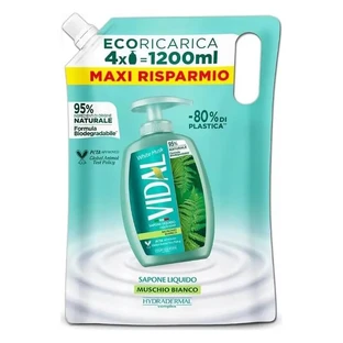 Vidal White Musk – mydło w płynie – wkład 1,2 litra