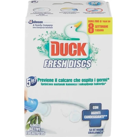Duck Fresh Discs – 6 duftende Toilettenscheiben: Active Eucalyptus