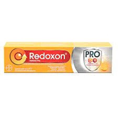 Redoxon Immuno Pro, complément alimentaire pour un soutien immunitaire avancé, 15 comprimés effervescents, Bayer