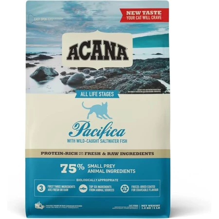 Acana Pacifica met vis – Compleet voer voor volwassen katten, 1,8 kg