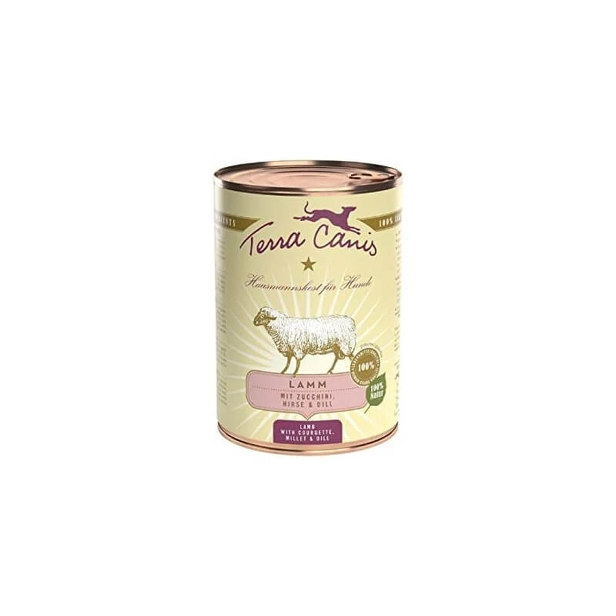 Terra Canis Classic Lamb - Complete Wet Food for Adult Dogs of Normal Weight, 400 g