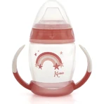 Kiokids Step 1 Training Cup with Handles, 270 ml - Pink, 6+m